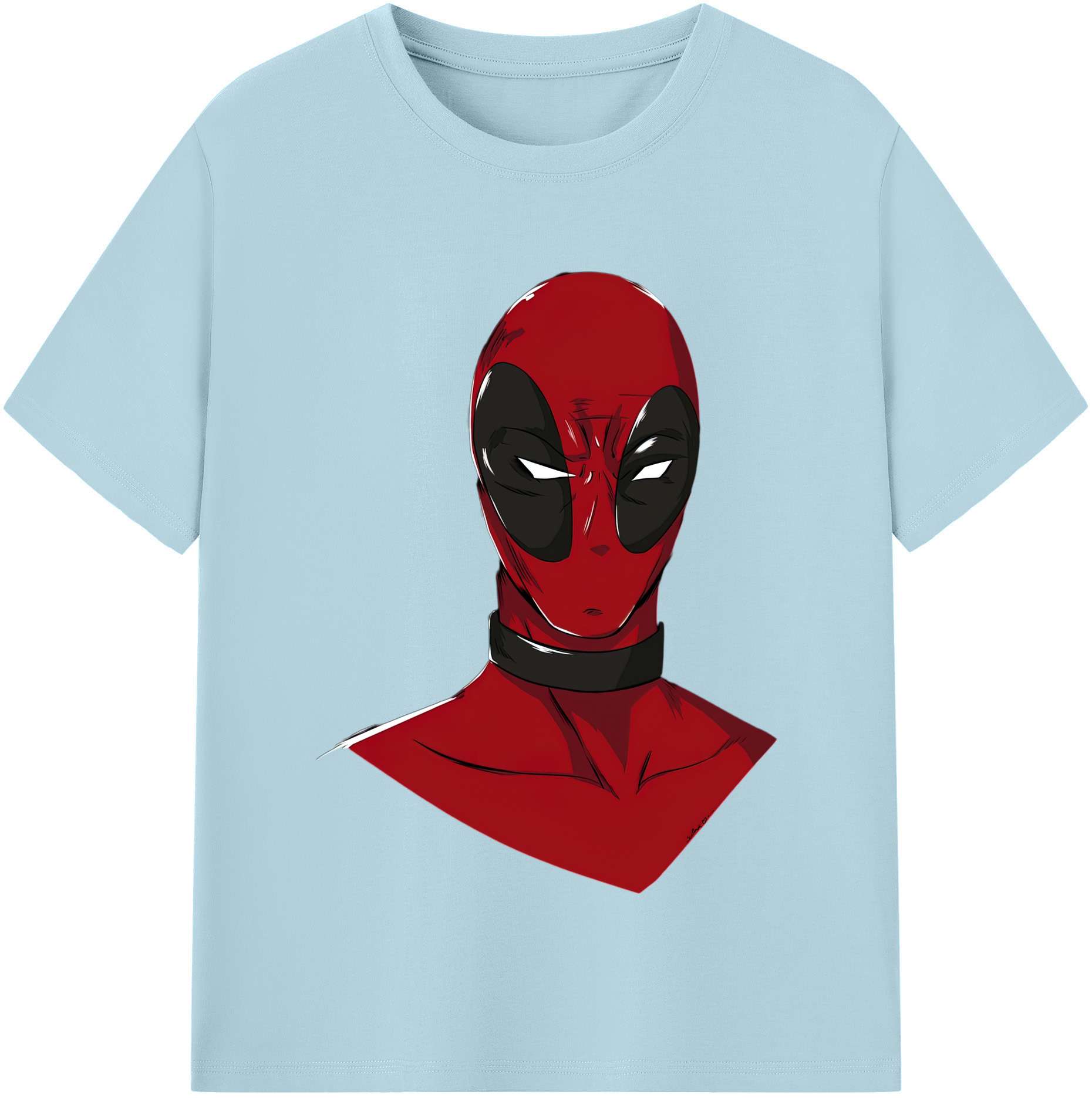 （画像用） Deadpool デッドプール 綿100％半袖Tシャツ（フロントプリント）